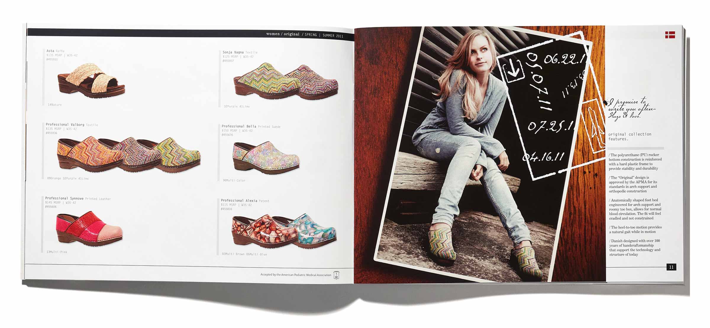 Sanita Shoes Catalog Spread